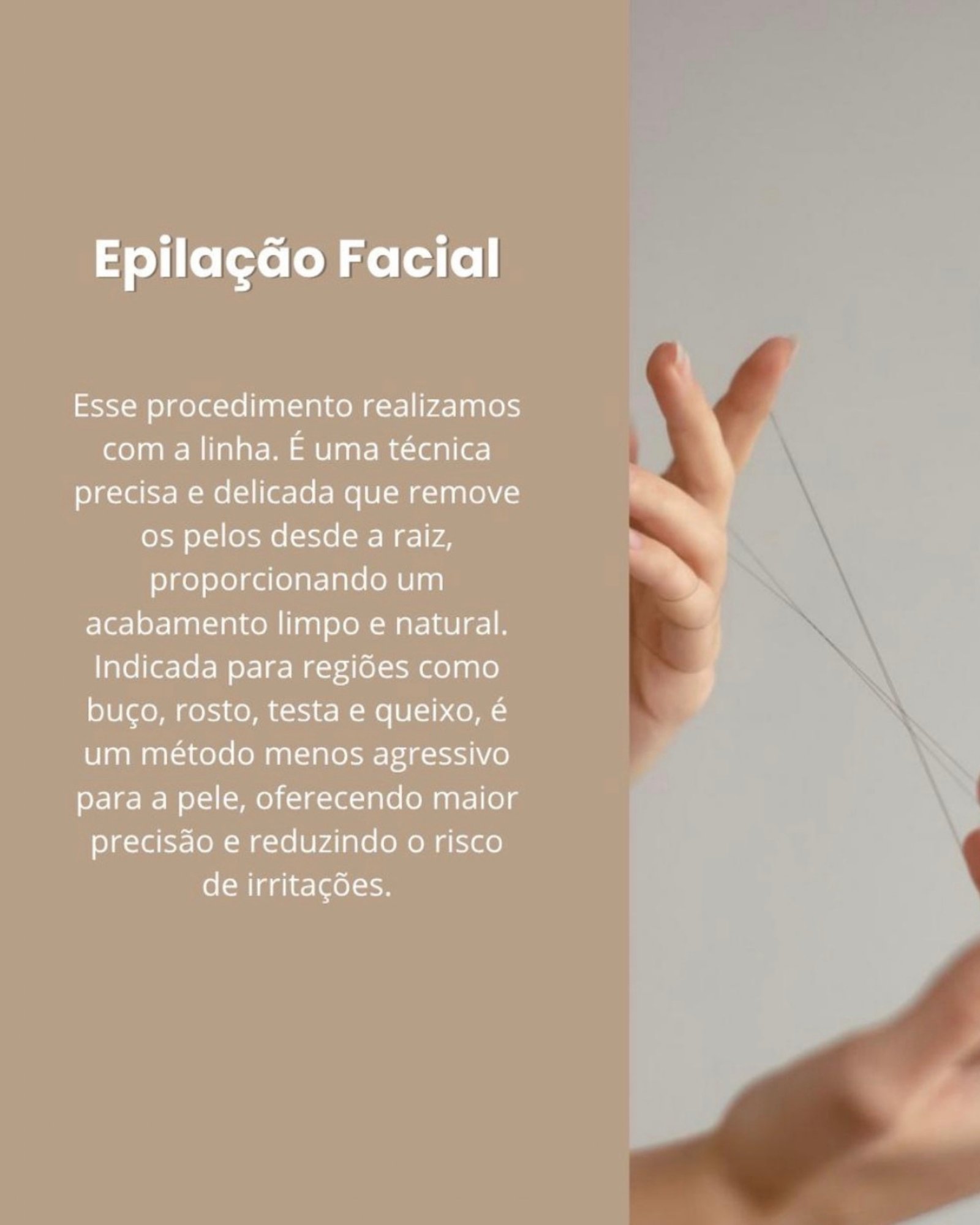 Epilação Facial com Linha